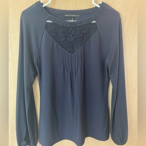 White House black market blouse lace